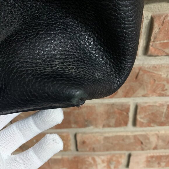 Brighton Pebbled Leather Women's Large Black Shoulder Satchel Bag Purse GUC - Picture 15 of 16